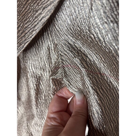 Dressbarn Woman Collection Metallic Textured Blazer 14W Polyester & Nylon Womens - Picture 2 of 6